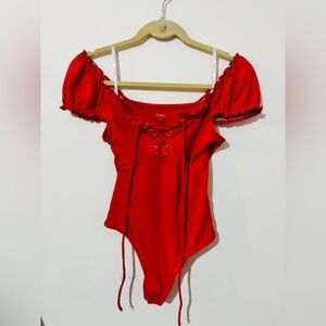 Guess Scarlet Lace-Up Bodysuit
